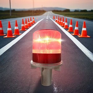 Portable Traffic Cone Light Solar Warning Led Light for Traffic Warning Safety