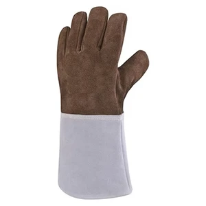 Full Cowhide Welding Gloves Are Fireproof, Flame Retardant, and Heat-resistant, and Have a Wool Lining
