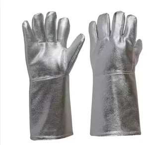 Best Quality High-Temp Aluminized Welding Gloves Heat Resistant Safety Working Gloves for Welder