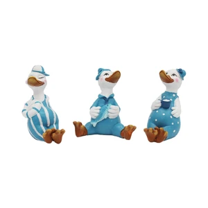 Eco-Friendly Polyresin 22 X 11 cm Swimming Duck Woman Lifebuoy Angel Garden Animal Figure Decoration Home Beach Christmas Use