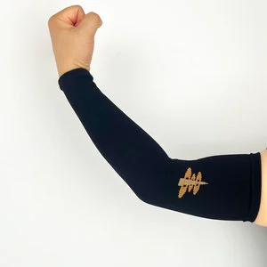 Custom Full Sleeve Arm Sleeves Graduated Compression UV Protective Cycling Gear for Summer Sports Made USA Cool Silk Spandex