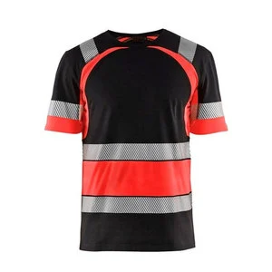 Lightweight Hi-Vis Safety Shirt Breathable Reflective Vest Customized Logo ANSI Class 3 EN ISO 20471 Certified High Quality Road