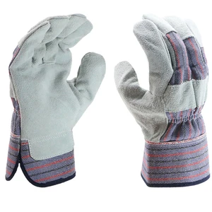 Leather Work Gloves Insulated Winter Safety Gloves Grain Leather, OEM Driver Welding Gloves for Men Factory Supply