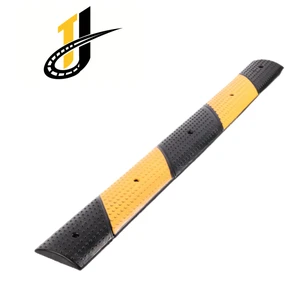 1000*100*20mm Yellow Black Rubber Speed Hump Steel Speed Bump Metal Speed Bump for Road Application