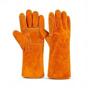Wholesale Working Gloves Leather Safety Gloves Cow Split Leather Welding Gloves for Industrial