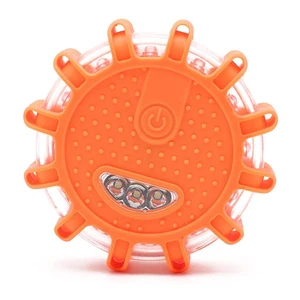 6 10 12 IP65 Plastic Safety Road Emergency Rotating Beacon Strobe Flashing Traffic Vehicle LED Orange Road Flares
