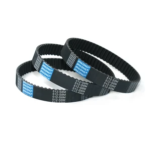 High Efficiency S8M512 Industrial Rubber Toothed Synchronous Timing Belts OEM For Sewing Machines