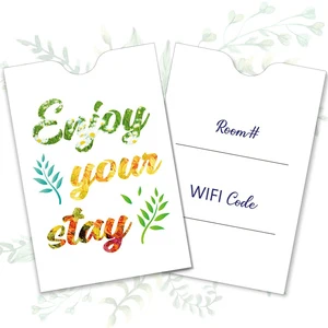 Custom Hotel Key Card Envelope Key Card Holder Sleeves Credit Card Sleeves