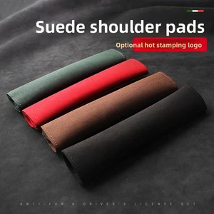 Suede Car Seat Belt Shoulder Pads One Pair Extended Universal Fit Car Interior Decoration Accessories for Most Auto Vehicles