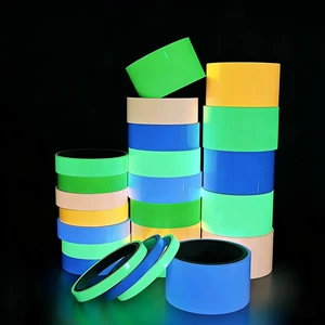 Colorful Waterproof Luminous Self Adhesive Glow In The Dark Safety Tape Fire Auto Glow Tape