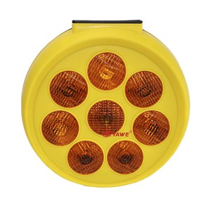 Solar Powered Traffic Light Waterproof PP&Acyrilic Material Sunflower Light for Roadside Use