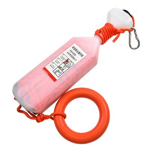Sy-B830 Lifebuoy Buoy Orange Color 600 Lb Load Capacity Natural Rubber Floating Rope Hand Thrown Rescue Equipment