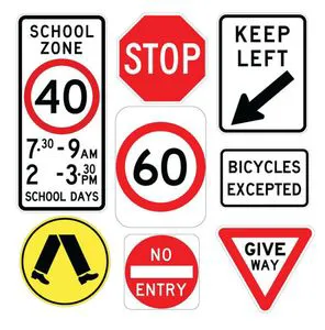 Tongming TM7600 Engineering Grade Reflective Triangle Traffic Control Warning Sign 1.24mx45.7m 7-Year Warranty