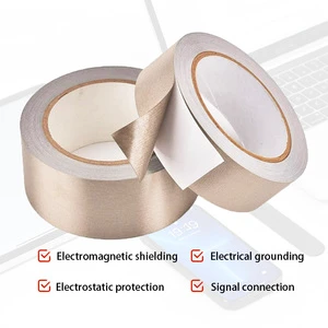 Heat-Resistant Conductive Fabric Tape With Acrylic Adhesive Sticker For EMI Protection