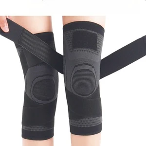 Comfortable and Breathable Fabric Adjustable Pressure Knee Support Pads With Straps Knee Protective Sleeve