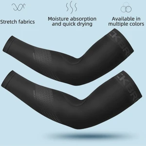 ROCKBROS Sports Arm Sleeves Cycling Arm Warmers Compression Basketball Arm Sleeve Summer Running UV Protection Protective Cuffs