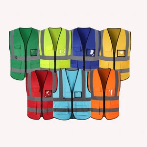 Wholesale Custom Safety Work Clothes Labor Protection Suits Reflective Strips High Visibility Five-Level Protection Breathable