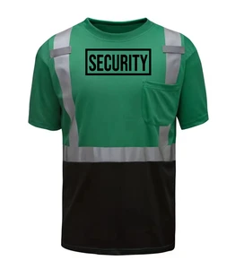 Security Uniform Safety Vest Long Sleeve Office Workwear High Visibility Reflective ANSI Class 1 Waterproof Custom Logo Men