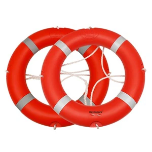 Professional Orange Plastic + Foam Life Buoy Rings with 600-1200KG Buoyancy for Maritime Rescue Havospark HW-L01