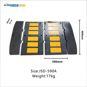 500*900*50mm Rubber Road Speed Breaker/Rubber Speed Hump for Roadway Speed Reducer Bumps