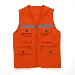 Work Vest Multi-Pocket Reflective Breathable Long Sleeve Unisex