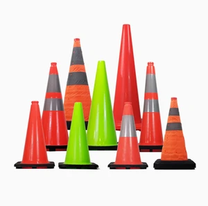 Highways Signal Road Reflective Pvc Traffic Safety Cone for Roadway Safety Cone