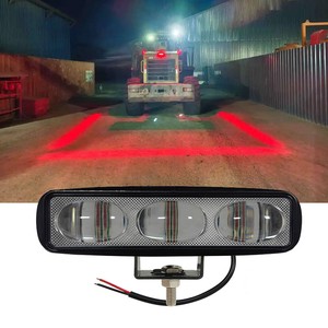 High Quality Super Brightness 12V 30W DC LED Forklift Road Roller Safety Line Warning Light IP67 Waterproof Danger Spot