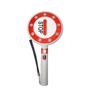 Portable Handheld Traffic Sign Board Bright PE Speeding Warning Arrow Traffic Stop Sign