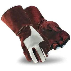 Heavy Duty Cow Split Leather Welding Gloves | Heat Resistant Fireproof Work Gloves for MIG TIG Stick Welder | Wholesale
