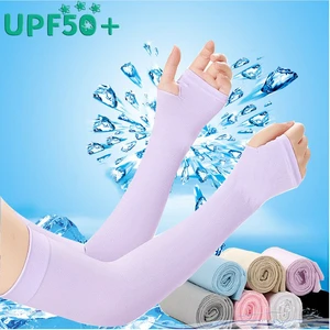 Unisex Nylon Arm Guard Sleeve with UPF 50 Protection Needle Detection Cooling for Running Fishing Cycling Ski Summer Use