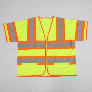Manufacturer Direct Supply High-Grade Class II ANSI Breathable Reflective Short Sleeve Wholesale Traffic Safety Clothing Safety
