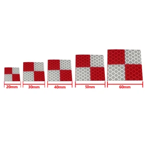 Red-white Reflective Sheet 3M Reflector Reflective Target Sticker for Survey