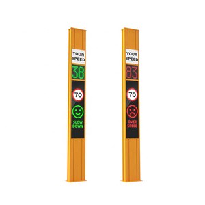 Roadway Safety Curve Warning Equipment Radar Speed Display Traffic Sign