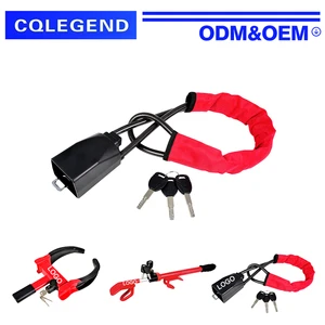 Tire Clamp Lock Seat Belt Lock Anti-theft High-quality Black Telescopic Steel Wire Rope