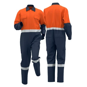 Custom Men Industrial Uniforms Safety Clothes Construction Workwear Coverall Work Clothing