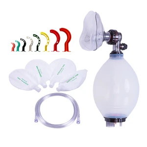 Reusable Silicone Manual Resuscitator Resuscitation Bag Ambu Bag BVM Breathing Valve Oxygen Mask For Adult/child/infant