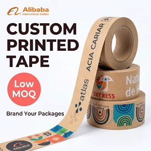 Custom Printed Kraft Paper Tape Factory - Small Order Logo Tape Manufacturer for Brand Packaging