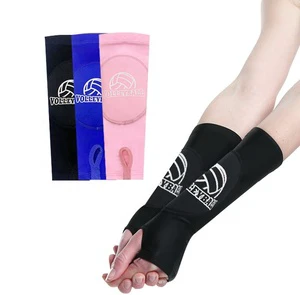 Volleyball Arm Sleeves Passing Forearm Sleeves with Protection Pad and Thumbhole for Youth Protect Arms