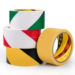 Warning Tape Self-Adhesive PVC Waterproof High Visibility Yellow Black Outdoor Construction Safety Zone