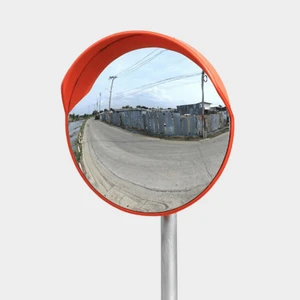 High Visibility Round Convex Mirrors for Outdoor and Indoor Use Durable PC and Acrylic Material for Roadways