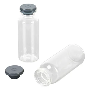 High-quality 3ml 5ml 7ml 8ml 10ml 15ml 20ml 25ml 30ml Clear Amber Blue Glass Vial Sealing Tape With Rubber Stopper