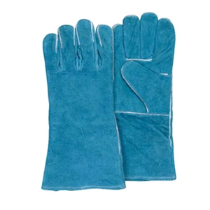 Welding Leather Gloves Heat Resistant Cow Leather Safety Working Gloves