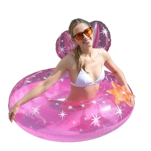 Water Resistant Rings Big Size Inflatable Life Ring Swimming Ring Float Custom