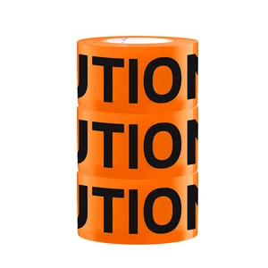 High Visibility PE Warning & Barricade Tape Cutting Service for Construction Safety Road Work Hazard Marking Durable Outdoor Use