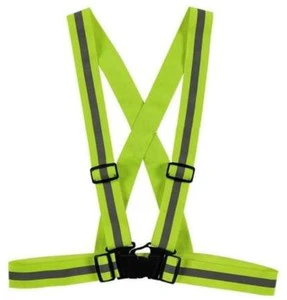 High visibility 120gsm mesh fabric reflective running vest