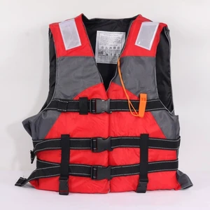 Red Customise Lifesaving Sailing Swimming High Buoyancy Foam Life Jacket Life Vest for Adults