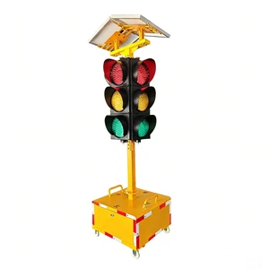 Safety Products Face to Face Use System Temporary Control Measures or School Zone Road Sign Solar Portable Led Traffic Lights