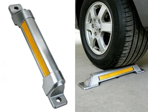 Good Anti-collision Aluminum-alloy Car Stopper Traffic Barriers Road Safety Products for Garage Parking Lot Indoor and Outdoor