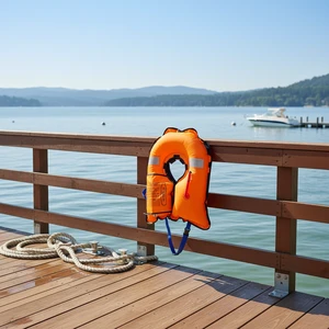 Automatic Inflatable Life Jacket Adults-Fishing Boat Use 150N Buoyancy <5s Inflation TPU Material CE Certified Disposable 16.5L