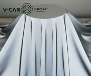 Grey Reflective Fabric Spandex and Polyester Reflective Fabrics for Tracksuits